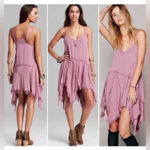 Intimately by Free People Purple Distressed Dress